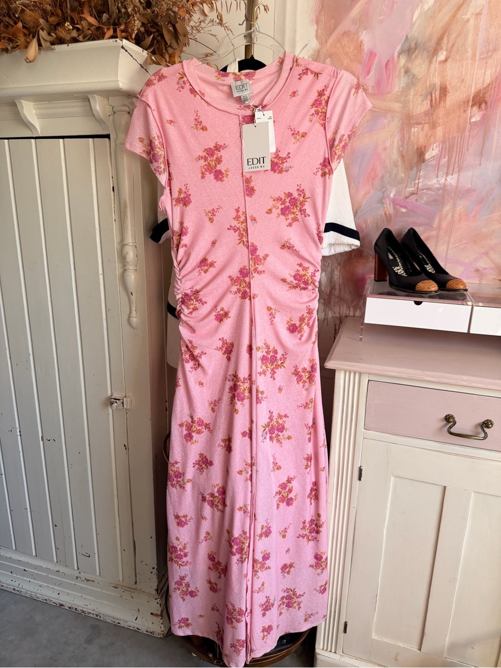 Jason Wu Pink Floral Maxi Dress